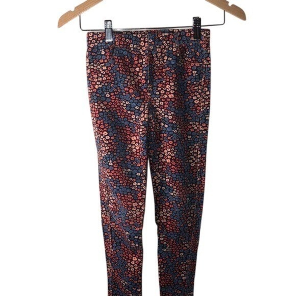 TUCKER TATE Floral Print Elastic Waistband Pants Size 8